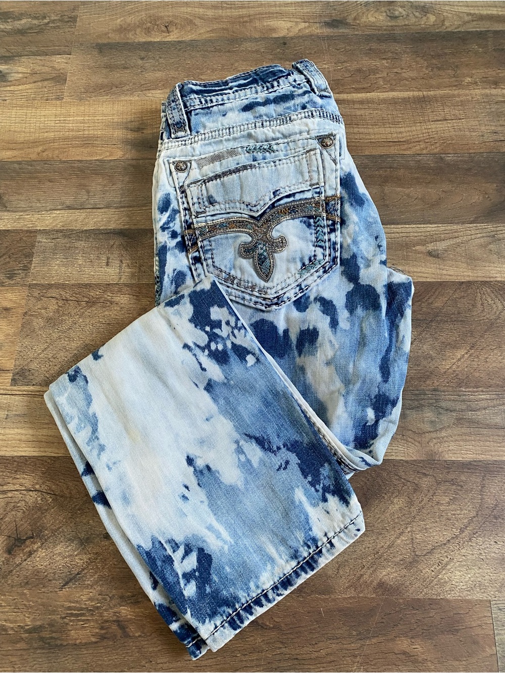 Rock Revival Blue Tie-Dye Jeans
